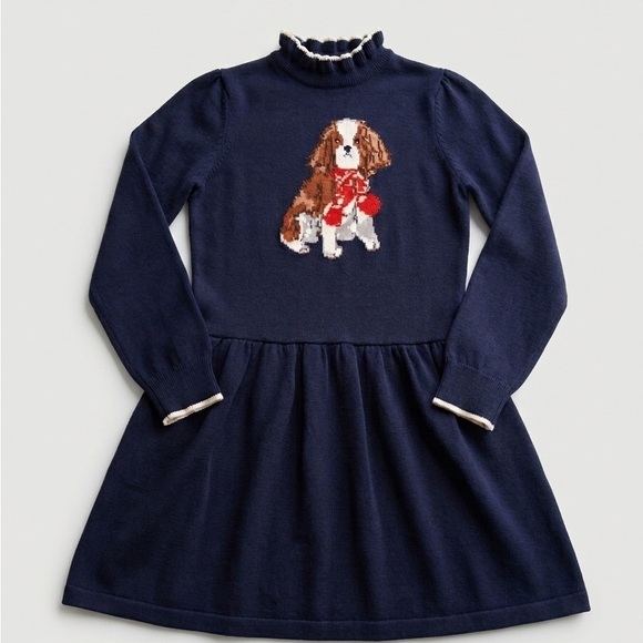 Janie and Jack Other - Janie and Jack x Gray Malin Puppy Knit Sweater Dress